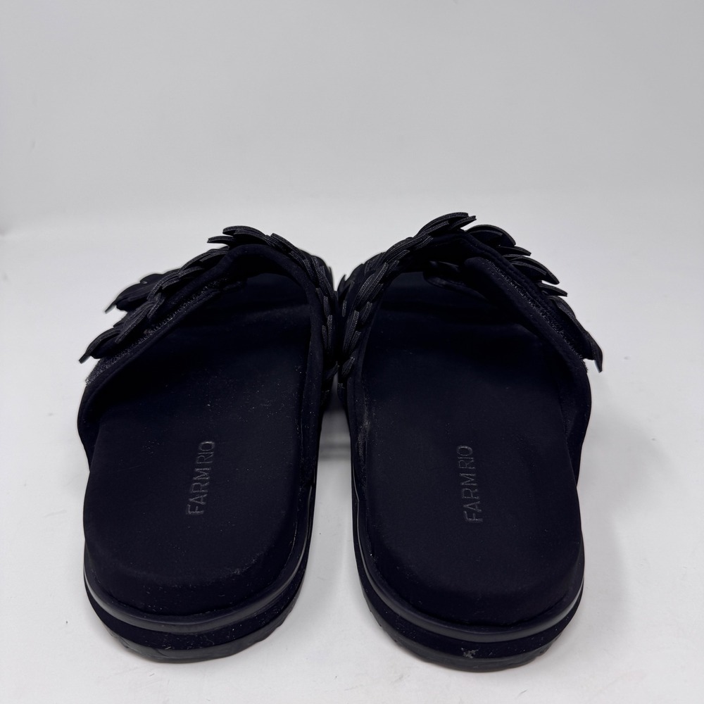 Black Farm Rio Mini Monstera Anatomical Slide Sandals US 7 - Picture 5 of 11